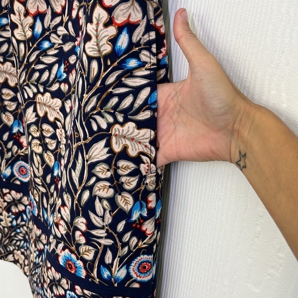 Anthropologie - Maeve Floral Blue & Red Sleeveless Sheath Dress Size 4 - Picture 14 of 16